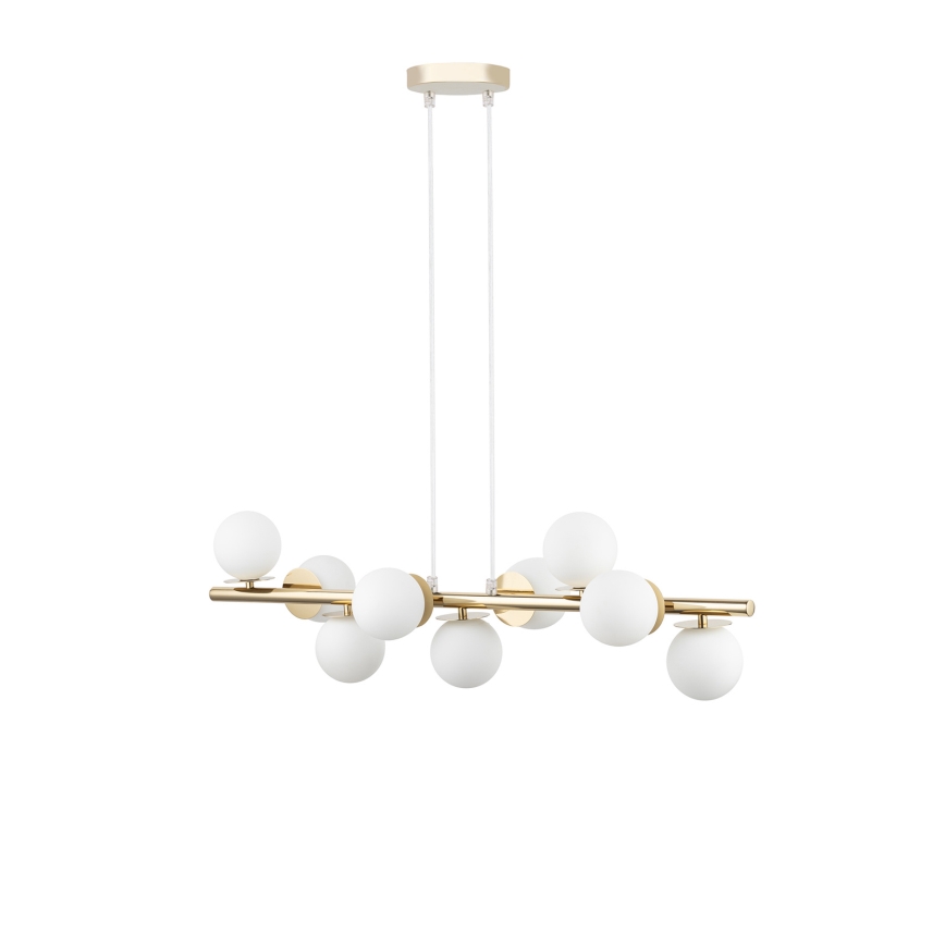 Chandelier on a string AVOLA 9xG9/12W/230V gold