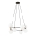 Chandelier on a string AZURA 8xE14/10W/230V black/white