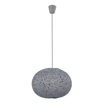 Chandelier on a string BACKAZ GRAY 1xE27/60W/230V