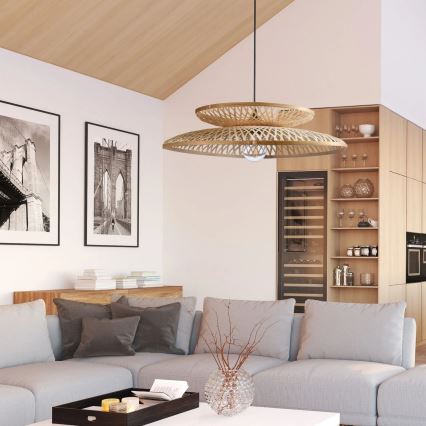 Chandelier on a string BALI 1xE27/20W/230V d. 60 cm bamboo