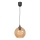 Chandelier on a string BALL 1xE27/60W/230V d. 20 cm beige