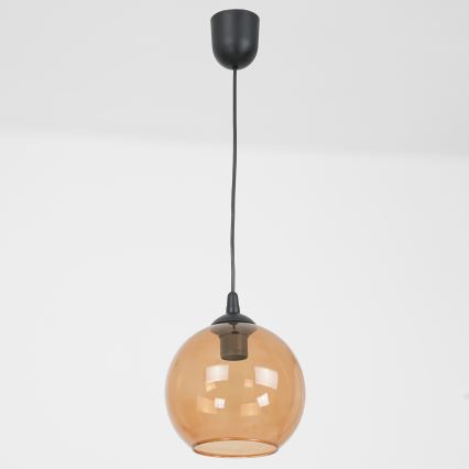 Chandelier on a string BALL 1xE27/60W/230V d. 20 cm beige