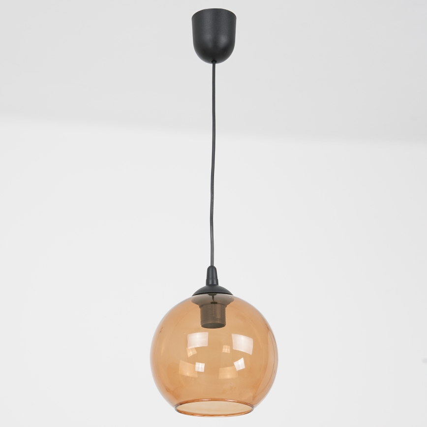 Chandelier on a string BALL 1xE27/60W/230V d. 20 cm beige