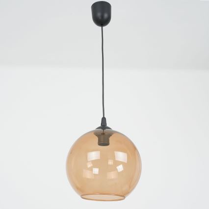 Chandelier on a string BALL 1xE27/60W/230V d. 25 cm beige