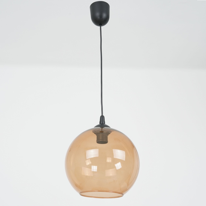 Chandelier on a string BALL 1xE27/60W/230V d. 25 cm beige