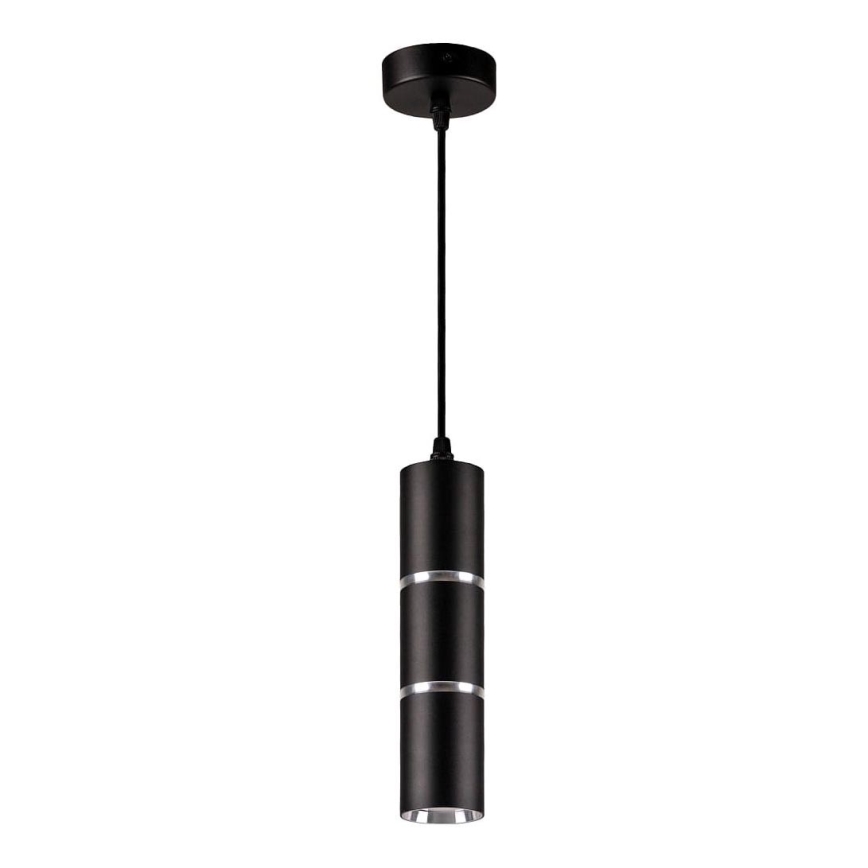 Chandelier on a string BAMBOO 1xGU10/10W/230V black