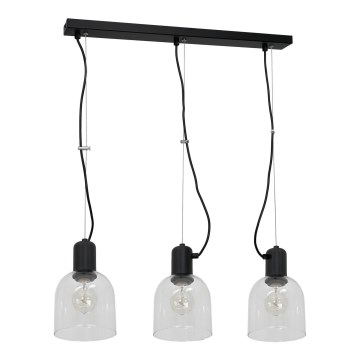 Chandelier on a string BANCO 3xE27/15W/230V