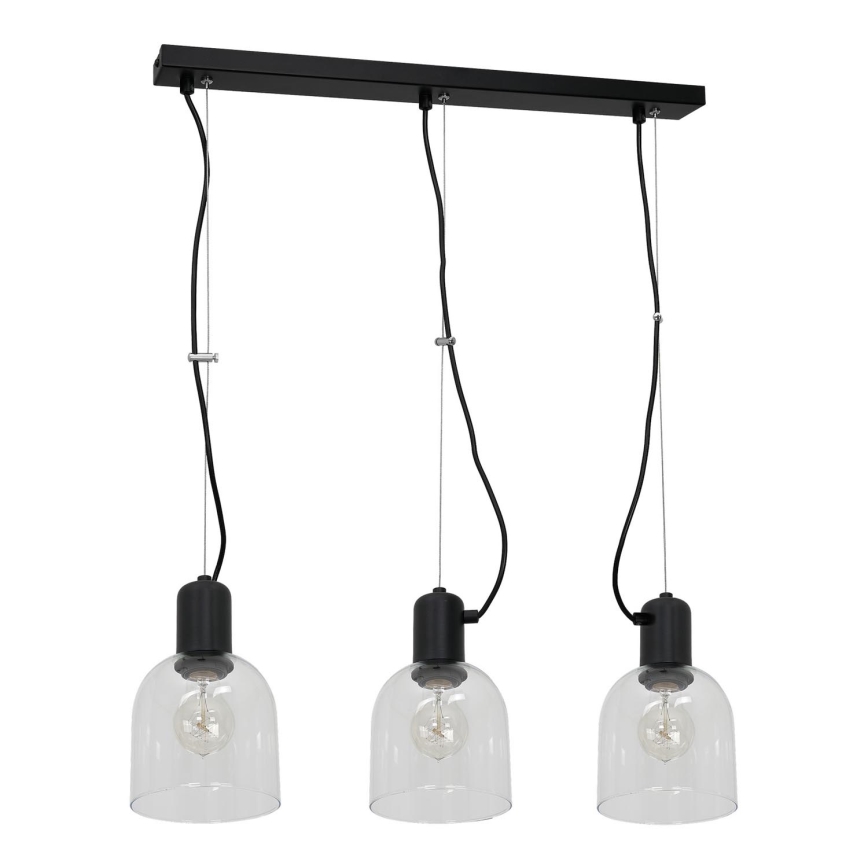 Chandelier on a string BANCO 3xE27/15W/230V