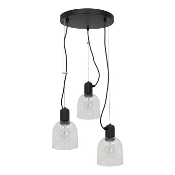 Chandelier on a string BANCO 3xE27/15W/230V
