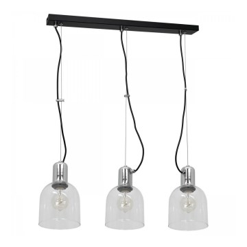 Chandelier on a string BANCO 3xE27/60W/230V clear