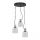 Chandelier on a string BANCO 3xE27/60W/230V round clear