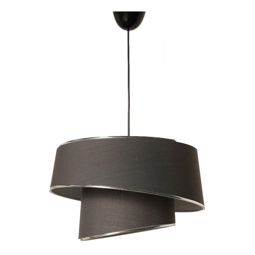 Chandelier on a string BARETTE 1xE27/60W/230V anthracite/shiny chrome