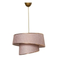 Chandelier on a string BARETTE 1xE27/60W/230V pink