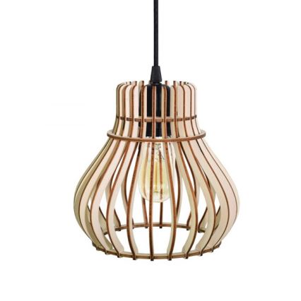 Chandelier on a string BARREL 1xE27/24W/230V diameter 20 cm