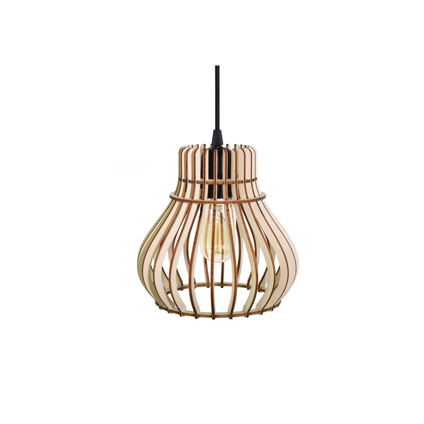 Chandelier on a string BARREL 1xE27/24W/230V diameter 20 cm