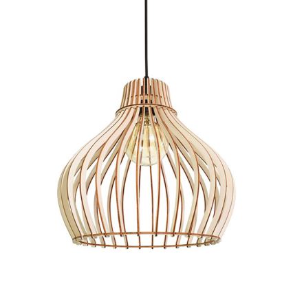 Chandelier on a string BARREL 1xE27/24W/230V diameter 38 cm