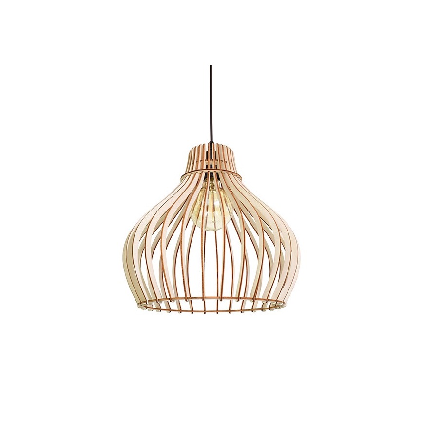 Chandelier on a string BARREL 1xE27/24W/230V diameter 38 cm