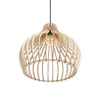 Chandelier on a string BARREL 1xE27/24W/230V diameter 38 cm