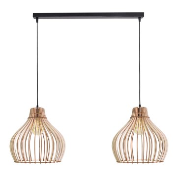 Chandelier on a string BARREL 2xE27/24W/230V
