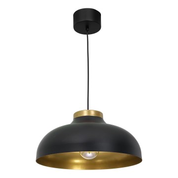 Chandelier on a string BASCA 1xE27/60W/230V black/golden