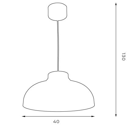 Chandelier on a string BASCA 1xE27/60W/230V