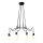 Chandelier on a string BASSO 8xE27/40W/230V black