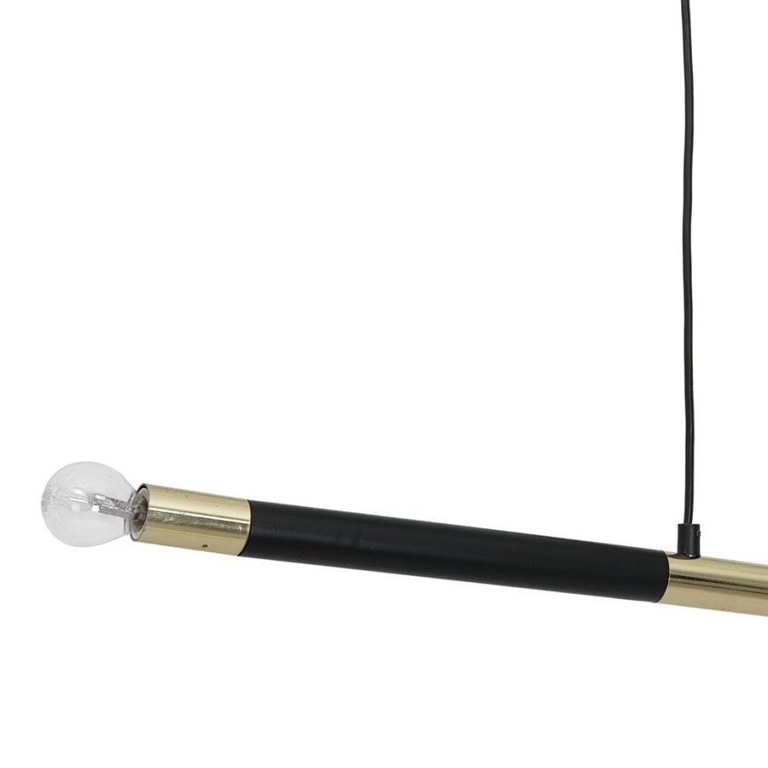 Chandelier on a string BASTONE 2xE14/40W/230V black/golden