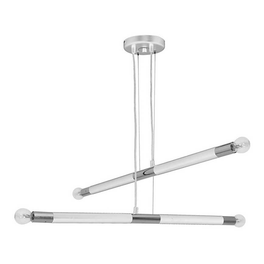 Chandelier on a string BASTONE WHITE 4xE14/40W/230V