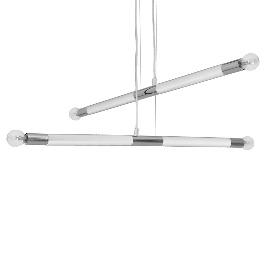 Chandelier on a string BASTONE WHITE 4xE14/40W/230V