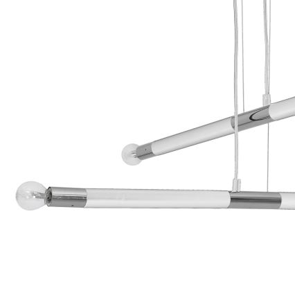 Chandelier on a string BASTONE WHITE 4xE14/40W/230V