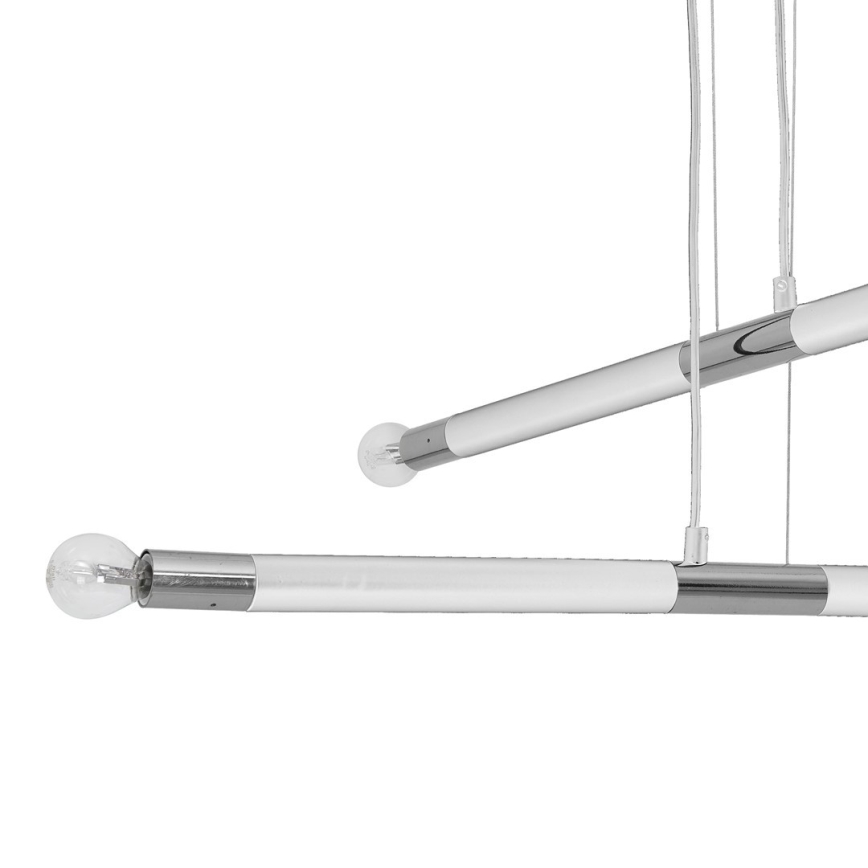 Chandelier on a string BASTONE WHITE 4xE14/40W/230V