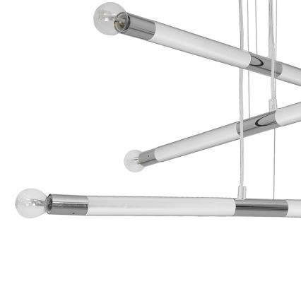 Chandelier on a string BASTONE WHITE 6xE14/40W/230V