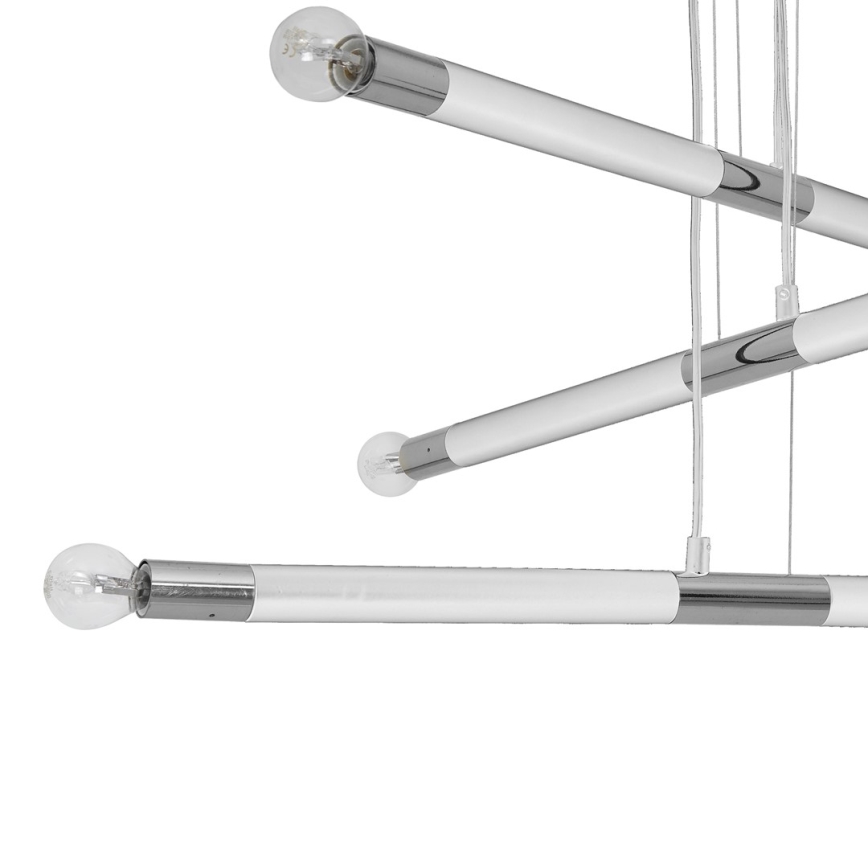 Chandelier on a string BASTONE WHITE 6xE14/40W/230V