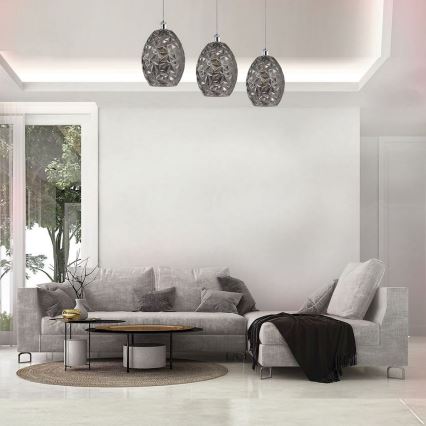 Chandelier on a string BELIZE 3xE27/60W/230V