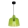 Chandelier on a string BELL 1xE27/60W/230V green