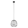 Chandelier on a string BELL 1xG9/12W/230V d. 24 cm black/shiny chrome