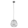Chandelier on a string BELL 1xG9/12W/230V d. 24 cm black/shiny chrome
