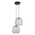 Chandelier on a string BELL 2xG9/12W/230V black/gold