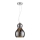 Chandelier on a string BELLO 1xE27/40W/230V d. 21 cm chrome