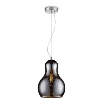 Chandelier on a string BELLO 1xE27/60W/230V d. 30 cm chrome