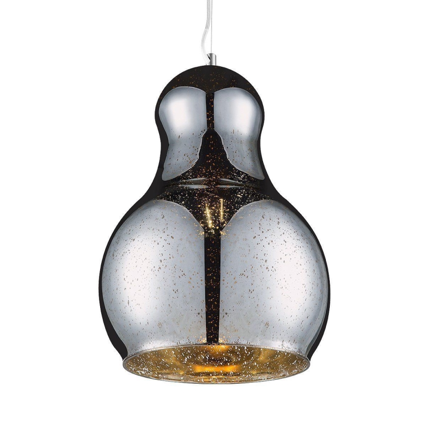Chandelier on a string BELLO 1xE27/60W/230V d. 30 cm chrome