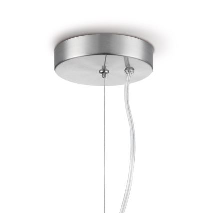 Chandelier on a string BELLO 1xE27/60W/230V d. 30 cm chrome