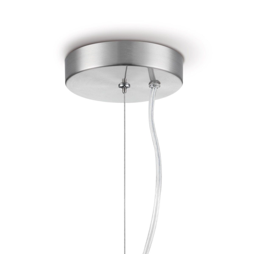 Chandelier on a string BELLO 1xE27/60W/230V d. 30 cm chrome