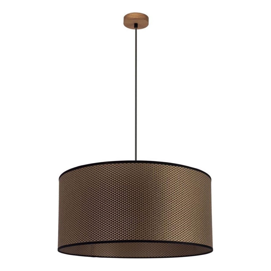 Chandelier on a string BENITA 1xE27/40W/230V brown/oak