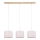 Chandelier on a string BENITA 3xE27/40W/230V creamy/oak