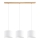 Chandelier on a string BENITA 3xE27/40W/230V white/oak