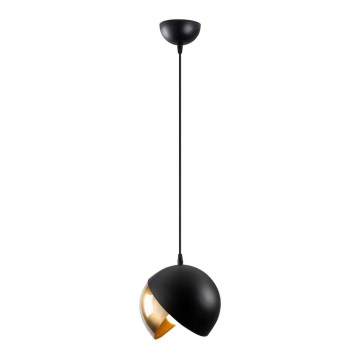 Chandelier on a string BERCESTE 1xE27/40W/230V black/gold