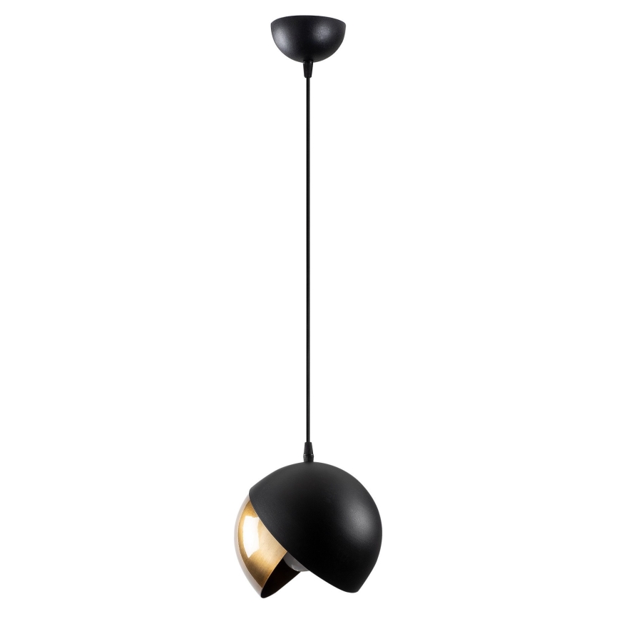 Chandelier on a string BERCESTE 1xE27/40W/230V black/gold