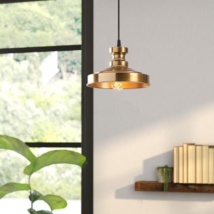 Chandelier on a string BERCESTE 1xE27/40W/230V gold