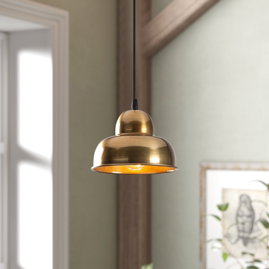 Chandelier on a string BERCESTE 1xE27/40W/230V gold